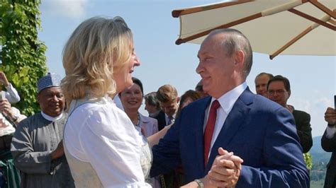 She danced with Putin at her wedding. Now the former Austrian foreign minister has moved to Russia